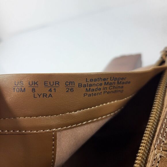 Naturalizer Lyra Boots Leather Buckle Lug Sole Heel Booties Size 10 - Picture 15 of 16